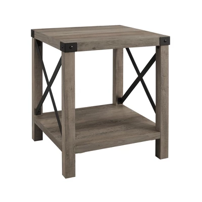 Sophie Rustic Industrial X Frame Side Table - Saracina Home 11 Sophie Rustic Industrial X Frame Side Table - Saracina Home - Image 9