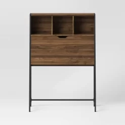 Loring Wood Secretary Desk With Hutch And Charging Station Walnut - Threshold™ 8 Loring Wood Secretary Desk With Hutch And Charging Station Walnut - Threshold™ -Chic Furniture Store GUEST 62d4cf32 84f8 42f6 b3b4 7c1809243969