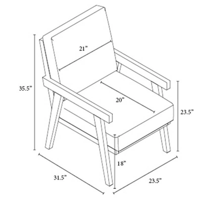 Grantsville Wood Frame Accent Chair With Grid Back - Threshold™ Designed With Studio McGee 8 Grantsville Wood Frame Accent Chair With Grid Back - Threshold™ Designed With Studio McGee - Image 6