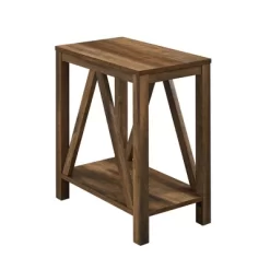 Taylen A Frame Farmhouse Open Storage Side Table - Saracina Home -Chic Furniture Store GUEST 66db052e a2e0 4050 96f6 499d622071f8
