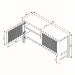 Palmdale Woven Door Console - Threshold™ Designed With Studio McGee -Chic Furniture Store GUEST 6d225f38 58c8 4d6f a350 e4de6fff4cf2