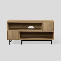 Modern Reeded Door Extendable TV Stand For TVs Up To 50" - Saracina Home -Chic Furniture Store GUEST 6d7879d0 a593 4cbd b17a 3d820695e001