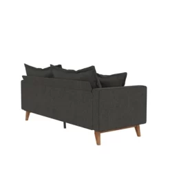 Maryan Pillowback Wood Stretcher Sofa Gray Linen - Room & Joy -Chic Furniture Store GUEST 6e4340a9 89e0 4a3d 8dcd 5ab000c042cf