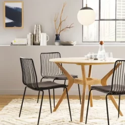 Set Of 2 Sodra Rounded Seat Wire Dining Chair Black - Threshold™ -Chic Furniture Store GUEST 6f05db17 a1e7 4f0e aa70 cf0fd57b7d88