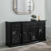 Selma Transitional 3 Tiered Ornate Fretwork Door Sideboard - Saracina Home -Chic Furniture Store GUEST 723c1bc3 12e9 4592 ad72 401e4138ac68