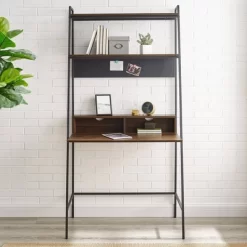 36" Writing Desk With Open Storage Ladder Bookshelf - Saracina Home 16 36" Writing Desk With Open Storage Ladder Bookshelf - Saracina Home -Chic Furniture Store GUEST 746187fb a638 4f3a ae20 f3b4f74d4176