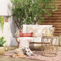 Chic Furniture Store 25 Britanna Patio Loveseat, Outdoor Furniture - Natural - Opalhouse™