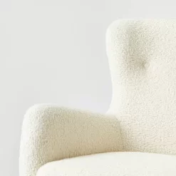 Kessler Wingback Faux Sherling Accent Chair Cream - Threshold™ Designed With Studio McGee -Chic Furniture Store GUEST 7afd3ca0 bd77 4f56 b8a2 52a4372c3939