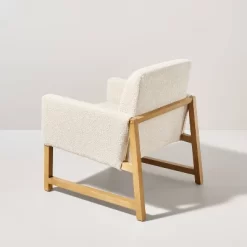 Boucle Upholstered Accent Arm Chair - Cream - Hearth & Hand™ With Magnolia -Chic Furniture Store GUEST 7b6c7c7f 3026 4191 a838 61f959f2978b