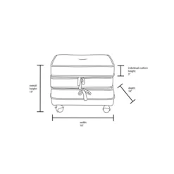 Marin Stackable Pouf With Casters - Opalhouse™ Designed With Jungalow™ -Chic Furniture Store GUEST 7b9ecb5e 9626 4b0f abc1 fd2c0a06f868