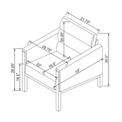 Faux Leather Upholstered Accent Arm Chair - Cognac - Hearth & Hand™ With Magnolia -Chic Furniture Store GUEST 7e6bfbad 94b5 4f19 9cf6 287fe7dd4aa9