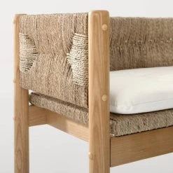 Elden Wood Bench With Woven Back And Loose Cushion Seat - Threshold™ Designed With Studio McGee 11 Elden Wood Bench With Woven Back And Loose Cushion Seat - Threshold™ Designed With Studio McGee -Chic Furniture Store GUEST 80c860d6 fb10 4439 978d 5bcb29b2d57b