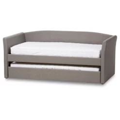 Twin Camino Modern And Contemporary Faux Leather Upholstered Daybed With Guest Trundle Bed - Baxton Studio 14 Twin Camino Modern And Contemporary Faux Leather Upholstered Daybed With Guest Trundle Bed - Baxton Studio -Chic Furniture Store GUEST 81371f9a 7abc 4186 bdc5 10b187ea8a84