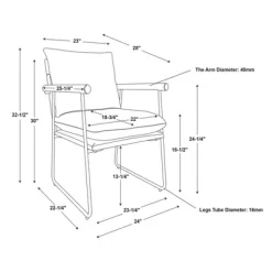 Cushioned Metal & Wood Accent Arm Chair - Cream/Black - Hearth & Hand™ With Magnolia -Chic Furniture Store GUEST 84c70339 8fe6 4d7e 9c25 b29cf77d6a96