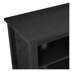 Transitional 6 Cubby Wood Open Storage Wood TV Stand For TVs Up To 80"- Saracina Home -Chic Furniture Store GUEST 8558ee0a 9225 42d5 a511 7df8f8dfda97