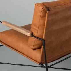 Faux Leather & Metal Accent Chair - Black/Brown - Hearth & Hand™ With Magnolia 12 Faux Leather & Metal Accent Chair - Black/Brown - Hearth & Hand™ With Magnolia -Chic Furniture Store GUEST 888ba238 34ac 4f97 8dd6 ab72ff74e45c