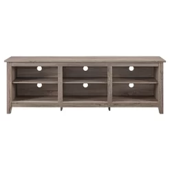 Transitional 6 Cubby Wood Open Storage Wood TV Stand For TVs Up To 80"- Saracina Home -Chic Furniture Store GUEST 8dce3bb7 2788 4970 a5b6 b99a90dd62ca