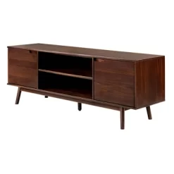 Solid Wood Mid-Century Modern TV Stand For TVs Up To 80" - Saracina Home -Chic Furniture Store GUEST 8e79d6b8 8dd2 4a61 a818 5cca332ec6d2