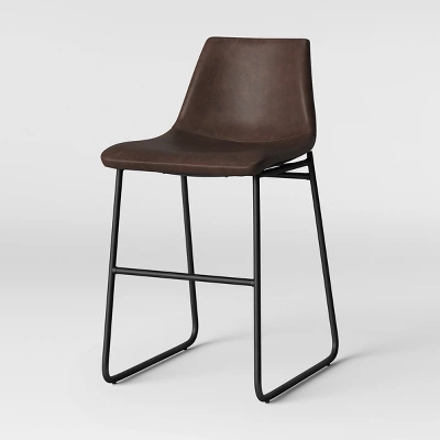 Bowden Faux Leather Counter Height Barstool - Threshold™ 4 Bowden Faux Leather Counter Height Barstool - Threshold™ - Image 2