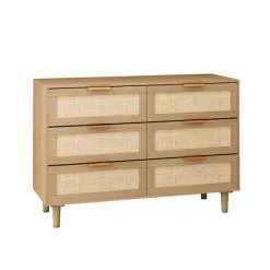 43.31" 6-Drawer Rattan Dresser For Living Room And Bedroom - ModernLuxe -Chic Furniture Store GUEST 938af7fc 3b13 4c05 8770 7e2c44b32b1c