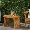 Kyoto Acacia Wood Folding Side Table - Teak - Christopher Knight Home
