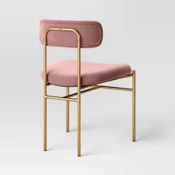 Orion Luxe Dining Chair With Brass Legs Blush Velvet - Threshold™ -Chic Furniture Store GUEST 95e896b0 31de 452f 9f0c 7e8bf7ba7238