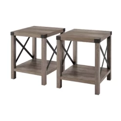 Set Of 2 Sophie Rustic Farmhouse X Frame Side Tables - Saracina Home 18 Set Of 2 Sophie Rustic Farmhouse X Frame Side Tables - Saracina Home -Chic Furniture Store GUEST 960bef5e 3c5c 4d02 b13f f506cb00d421