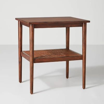 Wood & Cane Square Accent Side Table - Hearth & Hand™ With Magnolia 12 Wood & Cane Square Accent Side Table - Hearth & Hand™ With Magnolia - Image 10