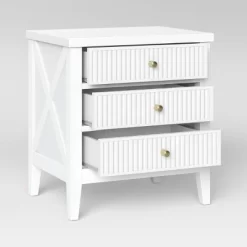 Wrentham Beadboard Farmhouse 3 Drawer Nightstand White - Threshold™ 9 Wrentham Beadboard Farmhouse 3 Drawer Nightstand White - Threshold™ -Chic Furniture Store GUEST 9ed7fc48 a90d 4ecd 8fe5 c020545e0a69