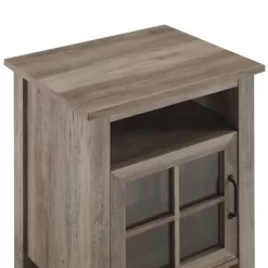 Transitional Classic Windowpane Storage Side Table - Saracina Home -Chic Furniture Store GUEST 9ee162b5 066b 4760 a226 f954c2073eb0