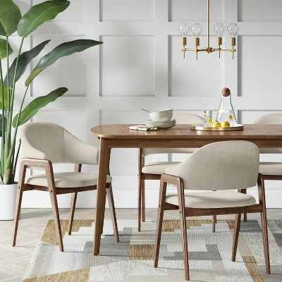 Ingleside Open Back Upholstered Wood Frame Dining Chair - Threshold™ 3 Ingleside Open Back Upholstered Wood Frame Dining Chair - Threshold™