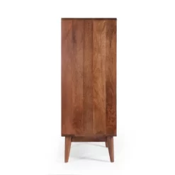 Rabun Handcrafted Mid-Century Modern Mango Wood 3 Drawer Chest Light Oak - Christopher Knight Home -Chic Furniture Store GUEST a1c76a54 50b0 42d0 b222 dfd910b8c033