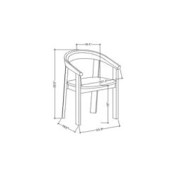 Terra Solid Wood Curved Back Dining Chair - Threshold™ Designed With Studio McGee -Chic Furniture Store GUEST a386c950 6b68 47a0 8004 10af9f6b52b5