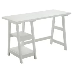 Designs2Go Trestle Desk With Shelves - Breighton Home -Chic Furniture Store GUEST a401a55c 3f04 4a14 8da8 7ede6bb0e114