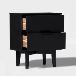 Mid-Century Modern Wood Nightstand - Saracina Home -Chic Furniture Store GUEST a49f45e0 1fa8 4d59 a9d4 46994240cbf1