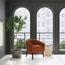 Printers Chair In Textured Linen - Threshold™ -Chic Furniture Store GUEST a54af641 c6e2 41ac 8306 f3e065161ac4