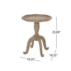 Catawissa French Country Accent Table With Octagonal Top Natural - Christopher Knight Home -Chic Furniture Store GUEST a858775e 1bc5 4ba9 b780 77e59200dec9
