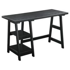 Designs2Go Trestle Desk With Shelves - Breighton Home -Chic Furniture Store GUEST aa86743b 8e79 40c2 a6bb 7fbdc03f49ae