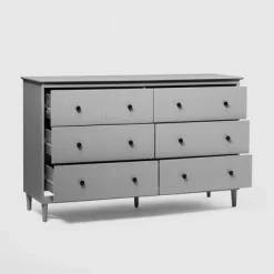 Stiva Classic Mid-Century Modern Horizontal 6 Drawer Dresser - Saracina Home 35 Stiva Classic Mid-Century Modern Horizontal 6 Drawer Dresser - Saracina Home -Chic Furniture Store GUEST ab27ae63 eb40 4a84 a28a ef6f50069d2d