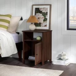 Georgia Single Door Storage Nightstand - Saracina Home -Chic Furniture Store GUEST ab531eff 1655 4f5b 91fc 645d5a45fe06