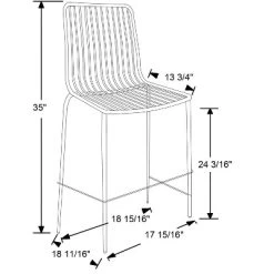 Set Of 2 Sodra Rounded Seat Wire Counter Height Barstool Black - Threshold™ 11 Set Of 2 Sodra Rounded Seat Wire Counter Height Barstool Black - Threshold™ -Chic Furniture Store GUEST aba0b7b0 e031 40e5 a117 6b6b5d67048f