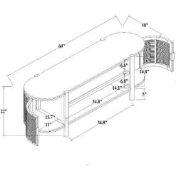 Portola Hills Caned Door TV Stand For TVs Up To 60" - Threshold™ Designed With Studio McGee -Chic Furniture Store GUEST aba2ea09 33b5 40d8 8eb5 a81996af25bb