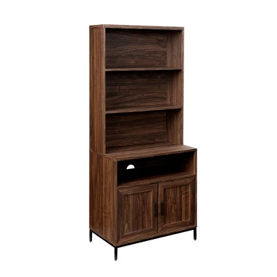 64.12" Orin Modern 2 Door Bookshelf Hutch - Saracina Home 15 64.12" Orin Modern 2 Door Bookshelf Hutch - Saracina Home - Image 13
