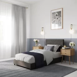 Yanis Upholstered Bed With USB - Room & Joy -Chic Furniture Store GUEST abc33062 618f 4faf 8345 322edc2b568e