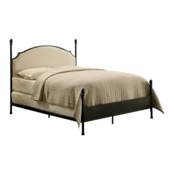 Geraldine Upholstered Headboard Poster Panel Bed Powder Coated Gun Metal - HOMES: Inside + Out 10 Geraldine Upholstered Headboard Poster Panel Bed Powder Coated Gun Metal - HOMES: Inside + Out -Chic Furniture Store GUEST abf61064 8b97 4a66 a90a e65612d4e539