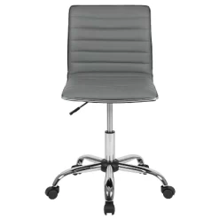 Emma And Oliver Low Back Designer Armless Ribbed Swivel Task Office Chair -Chic Furniture Store GUEST ada3f00d 86a8 45e5 b0c1 595d07cffbdb