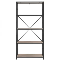 63" 4 Shelf Industrial Transitional Tall Bookshelf - Saracina Home 10 63" 4 Shelf Industrial Transitional Tall Bookshelf - Saracina Home -Chic Furniture Store GUEST ae28e843 9ead 4866 887b 69c057f32e71