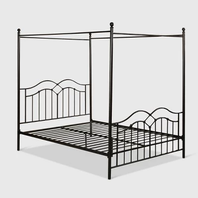 Queen Earhart Traditional Iron Canopy Bed - Christopher Knight Home 6 Queen Earhart Traditional Iron Canopy Bed - Christopher Knight Home - Image 4