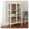 56.2" Hadley Library Cabinet With Glass Shell White - Threshold™ -Chic Furniture Store GUEST b27660bf b767 4281 b125 b4e4c371f513