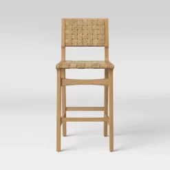 Ceylon Woven And Wood Barstool - Threshold™ -Chic Furniture Store GUEST b47c260b 137b 44bc 8227 ee206ab69657